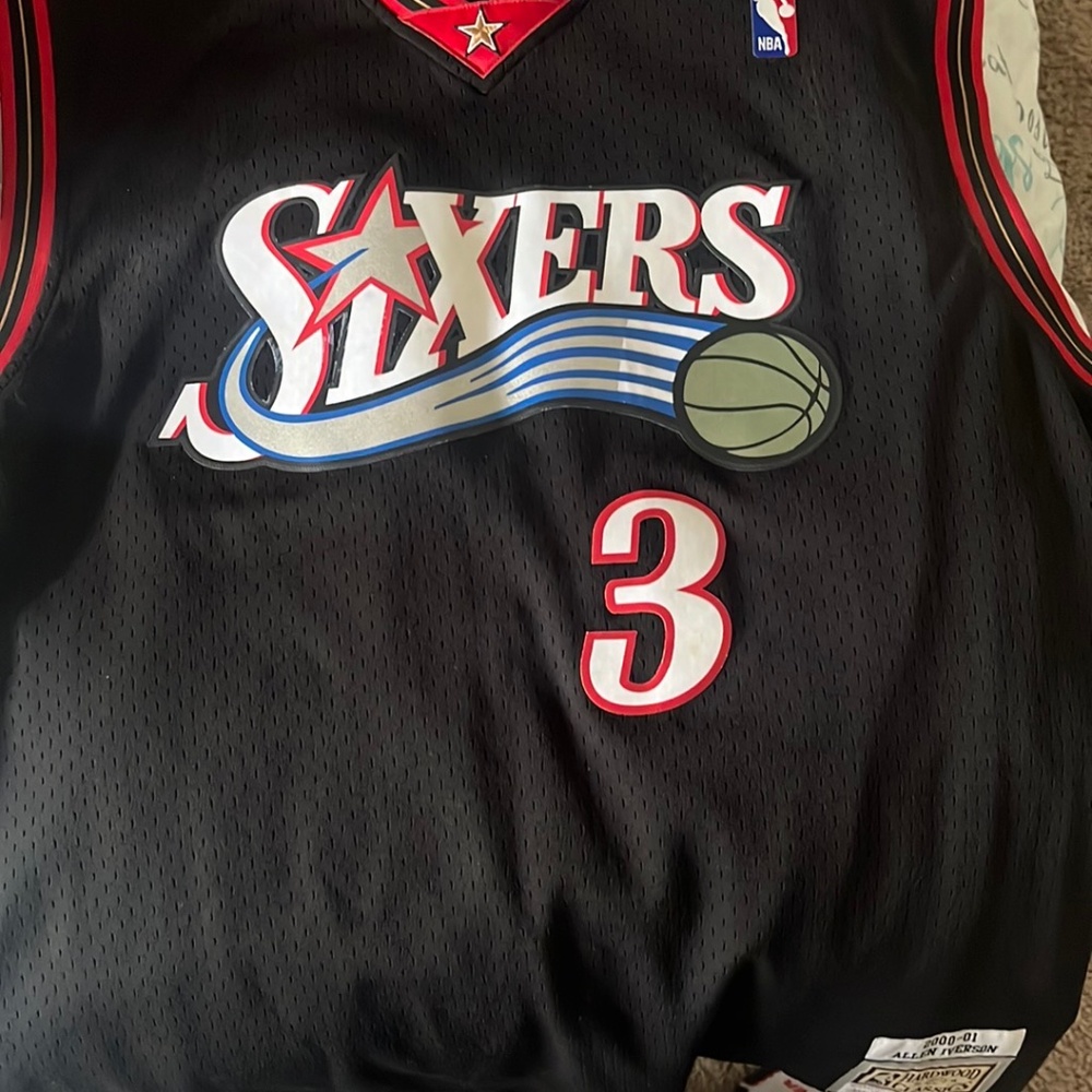 Four Authentic Basketball jerseys